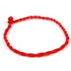 Charm Bracelets TENDYCOCO Red Rope Thread Bracelet Trançado Rico Saudável Para Casal