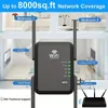 1pc WiFi Extender Booster مكرر للمنزل في الهواء الطلق ، 1200 ميجابت في الثانية و 45 أجهزة ، Wifi 2.45 جيجا هرتز النطاق WIFI الإشارة القوية القوية ، 360 ﾰ التغطية