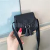 PU Leather Counter Bag Coin Presh with Tassel Mini Crossbody Sathel Prespags for Toddler Kids Little Girls DF138