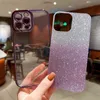 Mobiele Telefoon Gevallen Luxe Galvaniseren Gradiënt Case Voor iPhone 14 13 12 11 Pro Max X Xs XR Max Mini 7 8 Plus SE 2020 2022 Bumper Glitter Cover L230731