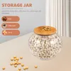 Storage Bottles Pumpkin Glass Jar Dried Fruit Food Jars Kitchen Airtight Cereals Canister Tea Canisters Terrarium Fogger