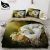 Bedding sets Dream NS Red Rose 3D Floral Duvet Cover Set Flower Bed Linens Double Sheet Comforter Summer Quilt King Size 230801