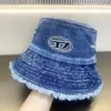 Denim Bucket Hats Lente- en zomerhoeden met brede rand Veelzijdige zonnebrandcrème Basin Hat