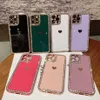 Корпуса сотового телефона Luxury Bling Diamond Case для iPhone 11 12 13 Pro Max x XS Max XR 6 6S 7 8 Plus SE 2020 Love Heart Pure Color Shockper Cover L230731