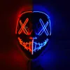Party Masks Halloween LED Scary Mask Party Horror Cosplay Costume Masque Masquerade Light Glow In The Dark HKD230801