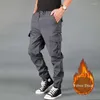 Pantalon homme tactique polaire hiver Cargo Double couche épais chaud Baggy mâle extérieur survêtement militaire armée pantalon Long