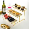 Plakalar 10 Set Seramik Plaka Cupcake Stand Büfe Raf Meyve Pizza tepsisi katman katlanır döner tatlı tablo dekorasyon