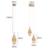 Pendant Lamps Modern Luxury Crystal Home Decor Bedside Hanging Light For Living Room Kitchen Dining Table Chandelier