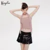 Women's Tanks KANYELEO Europe And The United States Garter Neck Sexy Leak Shoulder Senior Sense Of Top Female 2023 Strapless Wrap