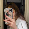 Cell Phone Cases Luxury Bling Glitter Diamond Mirror acrylic phone case for iphone 13 7 8 Plus X 12 XR MAX 11 Pro SE 10 6 6S Bow Girl woman Cover L230731