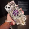 Étuis de téléphone portable Bling Diamond Butterfly Tassel Téléphone Case pour iPhone 14 XR XSS 11 13 Pro Max 12 Pro 7Plus 5 SE 6 S 7 8 plus SE 2020 + COUVERTURE L230731