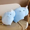 40/50 cm kreskówka Plush Nhinoceros Pillow Toy Pchana miękka zwierzęta tłuste lalki nosorożca