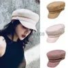 Stingy Brim Hats Beret Hats Women Octagonal Flat Cap Spring Autumn Cotton Navy Hats for Women Stylish Artist Painter Newsboy Hats J230802