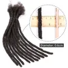 Dentelle s Dreadlock Cheveux Humains Pour MenWomen Crochet Tresses Cheveux Bio Dread Loc 06 cm Faux Serrures 230809