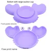 Cups Dishes Utensils Crab Plate For Baby Silicone Tableware Suction Bowl Tray Bibs Spoon Personalized Name Baby s Feeding Set Kids 230802