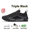 97 97S RUNNINGskor Herrtränare Kvinnor Sneakers Sean Wotherspoon Silver Bullet Undebeated Olive Triple Black Gradient Fade Futura Blue White Black Womens Sports