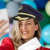 Boll Caps Yacht Captain Hat Party broderad Sailor Cosplay Costume Supply