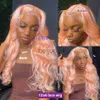 Human Hair Capless Wigs 30 40 Inch 613 Honey Blonde Color 13x6 HD Transparent Lace Frontal Body Wave Human Hair Wigs Remy 13X4 Lace Front Wig For Women x0802