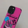 Cajas del teléfono celular Moda Cool Bear Pink Funda para teléfono para iPhone 14 13 12 11 Pro Max MiNi XR XS XSMax X 6 7 8 Plus Boy Cubierta trasera suave a prueba de golpes L230731