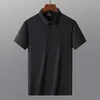 Polos pour hommes Ice Silk Polo hommes sans couture Polo à manches courtes pour hommes haut de gamme décontracté été séchage rapide t-shirt marque hommes vêtements de luxe 230801