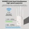 1 stuk 5G Dual-band WiFi-signaalversterkingsartefact, Gigabit-router met vier antennes