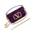 3D Handbag with Bright Bead Wear Design Fashion Designer Crossbody Dinner Bag Detachable Shoulder Strap 20240110