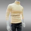 Men's Sweaters Mens Turtleneck Sweaters Thin Red Wine Pullovers Sweater For Men Solid Office Cotton Knitted Clothing Male Sweaters Hombre Tops J230802