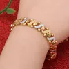 pulsera de oro de 24k de ancho