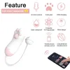 Vibratori Cat Claw Vibratori Giocattoli del sesso per le donne Massaggio del punto G Stimolatore del clitoride Masturbazione femminile APP Bluetooth Jumping Eggs Sex Toys 230801