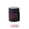 Zwart Deksel 5G 10G 15G 30G 50G 100G Cosmetische Potten Verpakking Flessen Groothandel Bruin amber Glas Crème Fles Jar Nnd