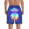 Shorts pour hommes Beach Short Swim Magic Mushrooms Over Sacred Geometry Surf Sport Board Maillots de bain