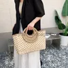 Totes Bohemian Straw Bag Bolsa Feminina de Verão Meia Lua Latan Bolsa de Compras Feminina Grande Capacidade Bolsa de Praia Bolsas Festivasbolsas estilosasloja