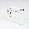 Pochettes à bijoux 517F support d'affichage en acrylique transparent support de vente au détail boucles d'oreilles rectangulaires panneau de support creux