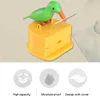 2st Toothpick Holders Creative Toothpick Holder Small Bird Toothpick Container Press Tandpetare Dispenser Storage Box Automatic Kitchen R230802