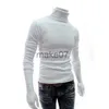 Men's Sweaters Mens Turtleneck Sweaters Thin Red Wine Pullovers Sweater For Men Solid Office Cotton Knitted Clothing Male Sweaters Hombre Tops J230802