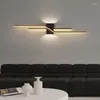 Wandlampen Nordic Designer Led-verlichting Strip Licht Binnenverlichting Voor Slaapkamer Nachtkastje Woonkamer Achtergrond Blaker Home Decor