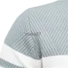 メンズセーター新しい秋のプルオーバーメンズセーターOneckパッチワーク長袖温かいスリムセーターメンカジュアルファッションセーターメンズ衣類J230802