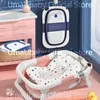 Bathing Tubs Seats Real time Temperature Silicone Foldable Baby Take A Bath Bathtub Non Slip Foot Bucket Folding Bathroom Basket Tub 230802