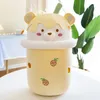 Creative New Fruit Plush Toy Cute Bubble Tea Bear Plush Toy Boba Tea Cup Pillow Cushion Stuffed Soft Doll Kids Toy Birthday Gift LT0122