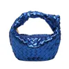 Abottegas Vneta Jodie Mini Teen Intrecciato Designer Tote Summer Woven Bag Handgemaakte geweven Women's Fashion Trend Veelzijdige Wedding Dinner Bag