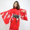 民族衣類日本の着物伝統的な黒いユカタ服を感じるobi guishaコスチュームhaori fz1002