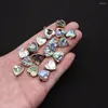 Pendentif Colliers Belle Abalone Shell Connecteur Petit Amour Coeur Charmes Pour La Fabrication De Bijoux DIY Collier Bracelet Boucle D'oreille Porte-clés