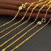Strängsträngar Ruiyi Real 18K Gold Chain Necklace Classic Simple O Design Pure AU750 For Women Fine Jewelry Gift 230801