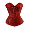 Women's Tanks GIDYQ Women Sexy Corset Gothic Fashion Lace Bandage Bodycon Tops Oversized 6Xl Female Elegant Floral Print All Match Bodice