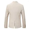 Costumes pour hommes Beige Ivoire hommes costume décontracté lin plage mariage marié élégant robe de bal tenue de soirée 3 pièces (veste gilet pantalon)