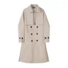 Men's Trench Coats Korean Fashion Spring Clothes Overcoat For Male Long Windbreaker Streetwear Men Woman Coat