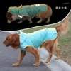 犬のアパレルレインコート防水レインコートビッグポンチョフードプルーフ服を着た反射袖のペット
