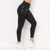 Women's Leggings Fashion Bronzing Leopard Print Sporty Woman High Waist Gym Fitness Tights Ladies Sport Pants Plus Size Sportswear Black