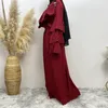 Ubranie etniczne muzułmańskie kobiety otwarte abaya koraliki Kimono Cardigan Dubai Turkey Kaftan Islamski sukienka Maxi szat Jalabiya Eid Ramadan suknia