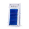 Valse wimpers DOSMOTH 007 kleur bruin mengen 16 rijen zachte wimperverlenging valse wimpers paars blauw x0802